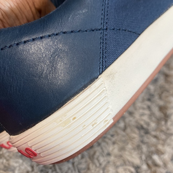 NWOB Polo by Ralph Lauren navy Blue canvas Sneakers Classic Design sz 10 - Picture 14 of 14